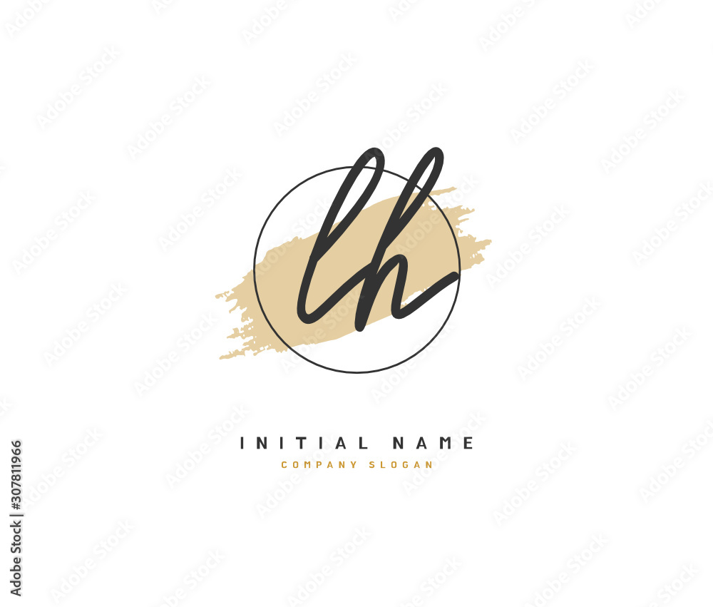 L H LH Beauty vector initial logo, handwriting logo of initial signature, wedding, fashion, jewerly, boutique, floral and botanical with creative template for any company or business. L H LH Beauty vector initial logo, handwriting logo of initial signature, wedding, fashion, jewerly, boutique, floral and botanical with creative template for any company or business.