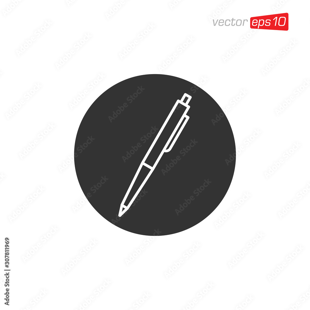 Pen Stationery Icon Design Vector Pen Stationery Icon Design Vector