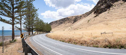 Lady Bay road to Normanville, touring the Fleurieu Peninsula, South Australia.