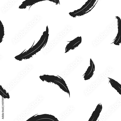 crow feather pattern