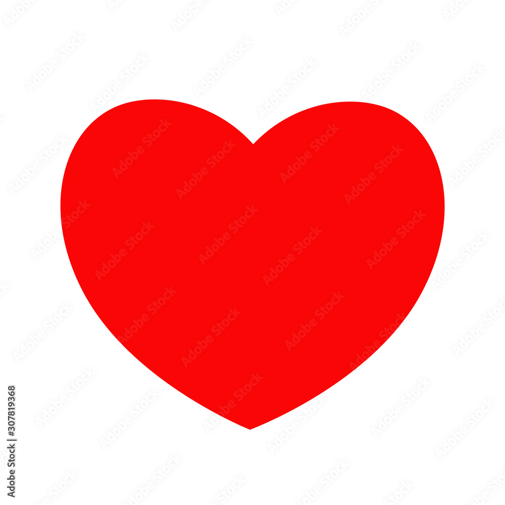Red heart icon. Happy Valentines day sign symbol simple template. Cute graphic object. Love greeting card. Flat design. Isolated. White background. Red heart icon. Happy Valentines day sign symbol simple template. Cute graphic object. Love greeting card. Flat design. Isolated. White background.
