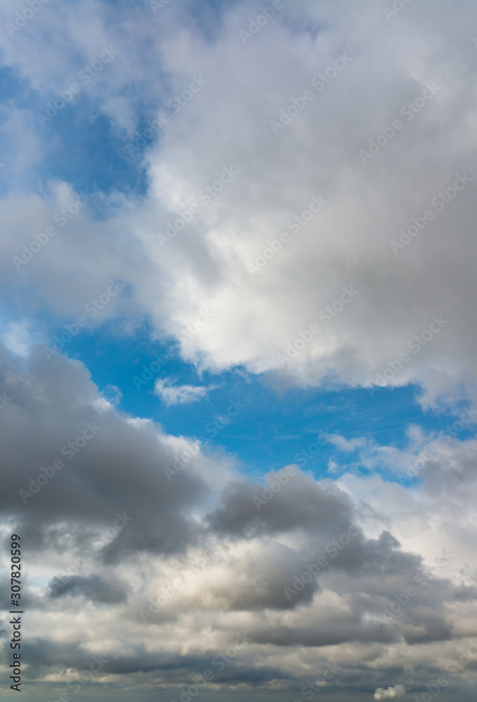 Fototapeta premium Fantastic clouds against blue sky, panorama