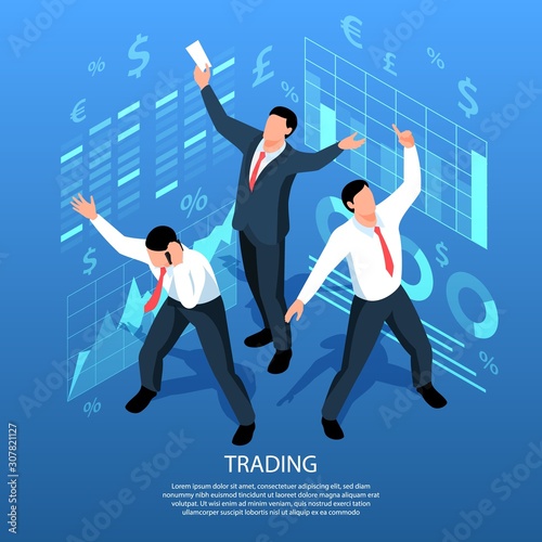 Futuristic Trading Exchange Background