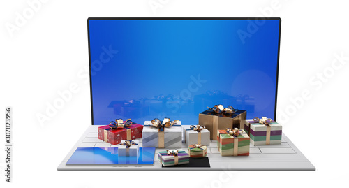 online shopping concept. co...