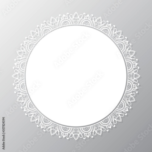 CIRCULAR MANDALA FRAME DESIGN