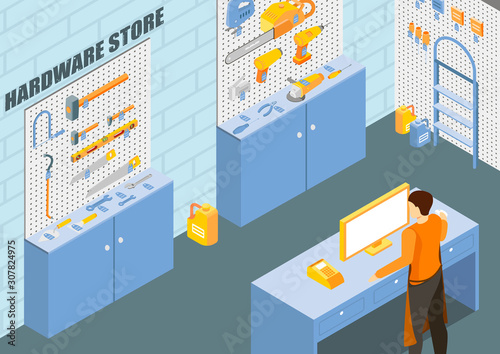 Building Tools Shop Background