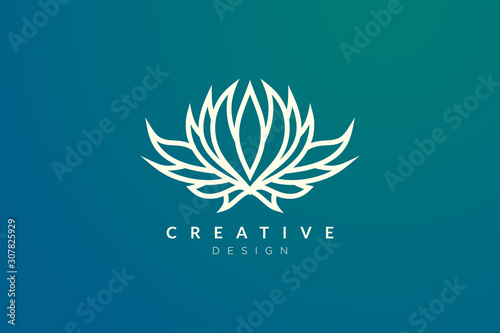 Minimalist flower vector design. It is suitable for spas, hotels, beauty, health, fashion, cosmetics, boutiques, salons, yoga, therapy, and others.