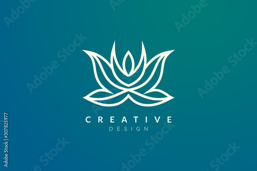 Minimalist flower vector design. It is suitable for spas, hotels, beauty, health, fashion, cosmetics, boutiques, salons, yoga, therapy, and others.