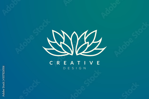 Minimalist flower vector design. It is suitable for spas, hotels, beauty, health, fashion, cosmetics, boutiques, salons, yoga, therapy, and others.