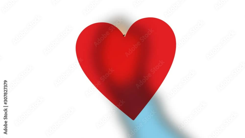 Animation Of Heart With Red Fill On Glassboard Animation Of Heart With Red Fill On Glassboard