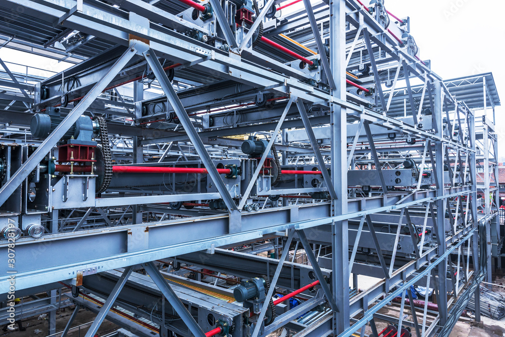  Modern steel structure parking lot