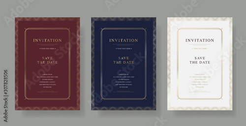 Vintage luxury vector invitation card