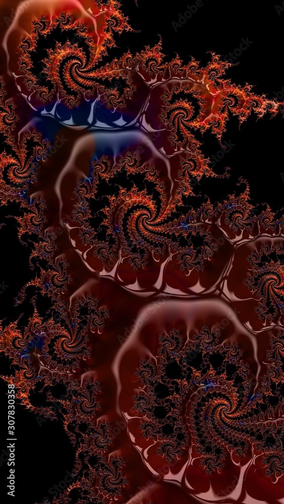 Artfully 3D rendering fractal background Artfully 3D rendering fractal background