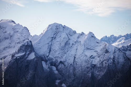 Marmolada the Queen of the Dolomites Mountains