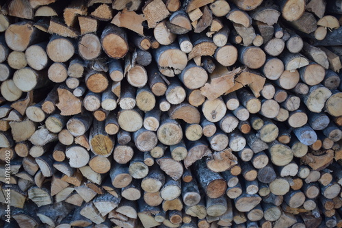 Holz  Schitholz  geschichtet  Rundholz