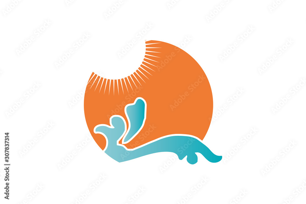 Naklejka premium water wave icon. water drop sign. vector illustration elements