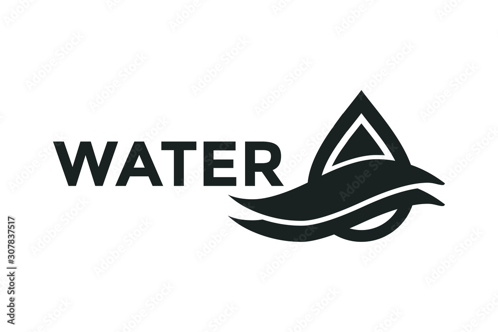 water wave icon. water drop sign. vector illustration elements water wave icon. water drop sign. vector illustration elements