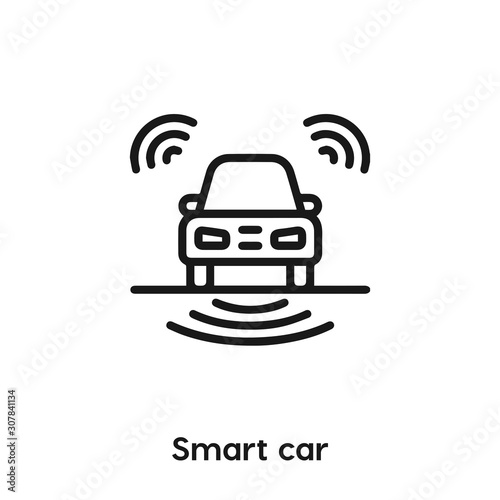 smart car icon vector. smart car icon vector symbol illustration. Modern simple vector icon for your design. self card safety icon vector	