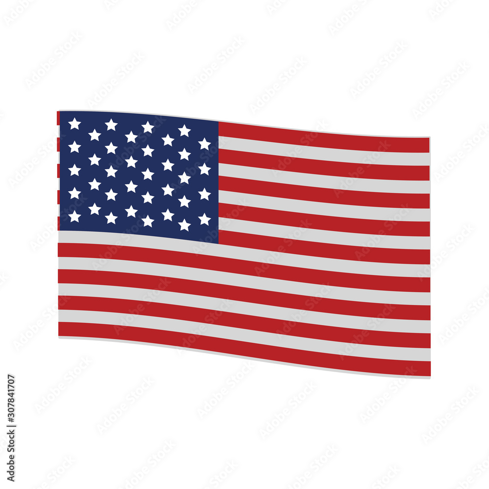 united states flag icon, colorful design