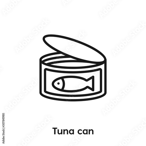 Tuna can icon vector. tin canned icon vector symbol illustration. Modern simple vector icon for your design. tin canned icon vector.	