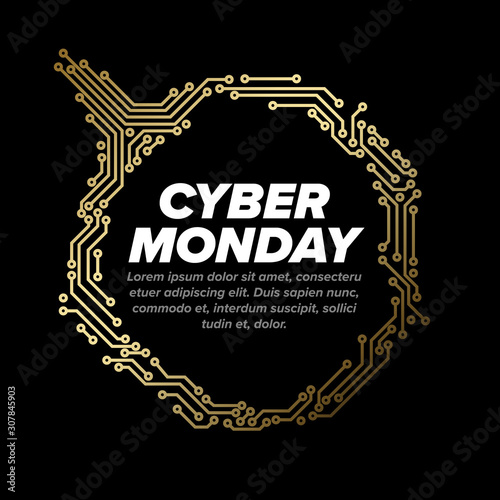 Cyber monday flyer template