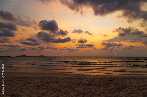 Colorful Ocean water of tropical sea