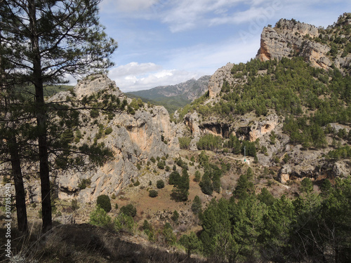 Fototapeta Naklejka Na Ścianę i Meble -  Segura River in the Natural Park of the Sierra de Cazorla, Segura and Las Villas. In Jaén, Andalusia. Spain