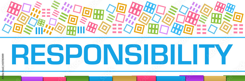 Responsibility Colorful Texture Blocks Bottom Responsibility Colorful Texture Blocks Bottom