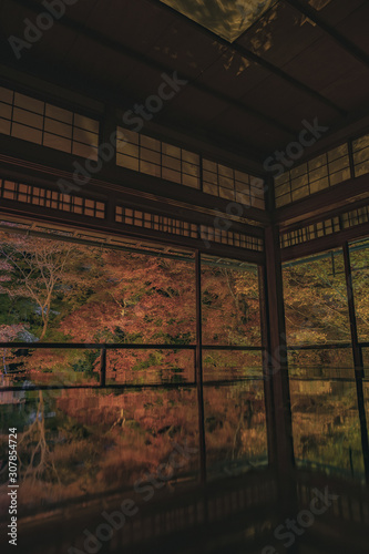 京都 瑠璃光院 お寺 紅葉 秋 写真素材 季節 