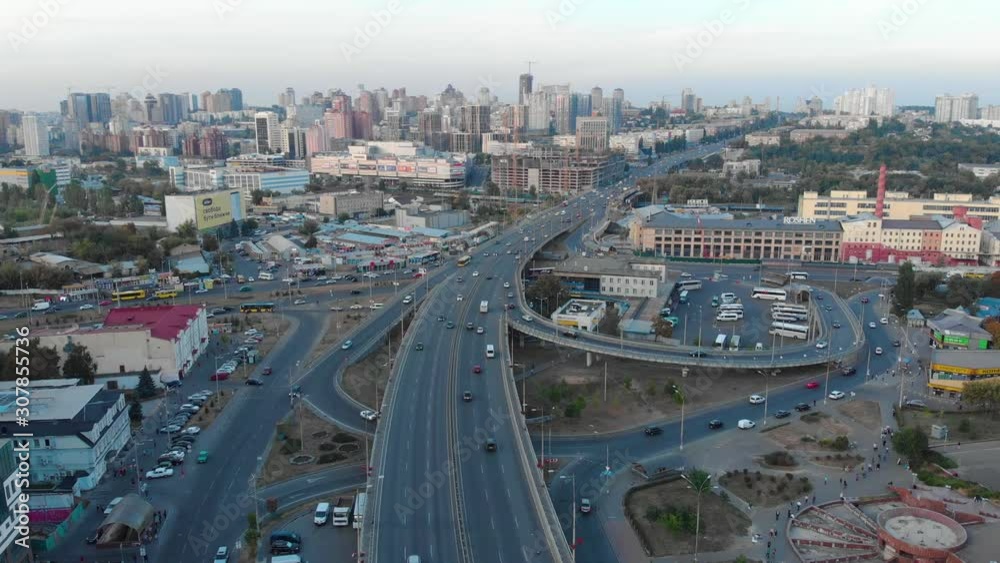 Kyiv, Ukraine. Famous travel destination Eastern Europe country. Video 4k footage. Aerial drone top vie. Kyiv, Ukraine. Famous travel destination Eastern Europe country. Video 4k footage. Aerial drone top vie.
