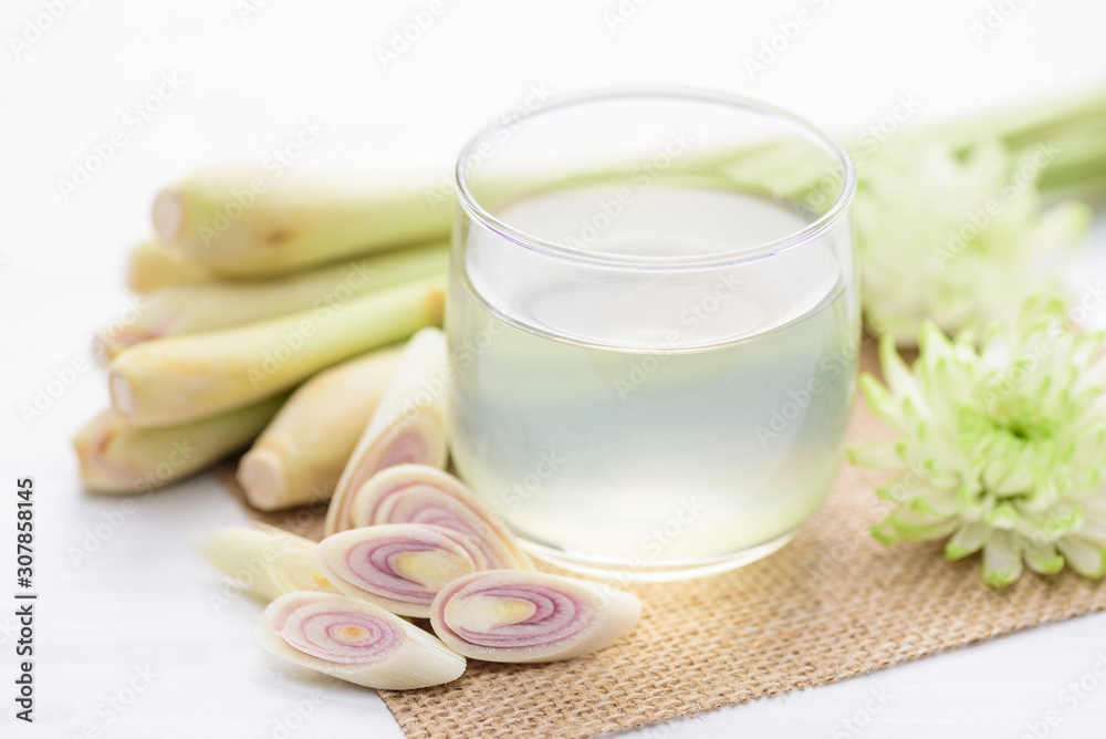 Fresh lemon grass drink, healthy herbal drink Fresh lemon grass drink, healthy herbal drink