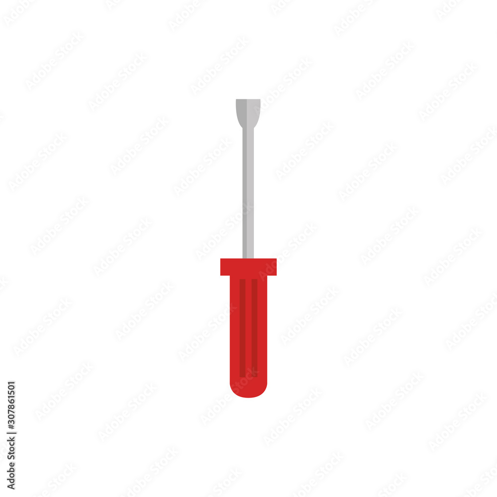 screwdriver design, Construction work repair reconstruction industry build and project theme Vector illustration
