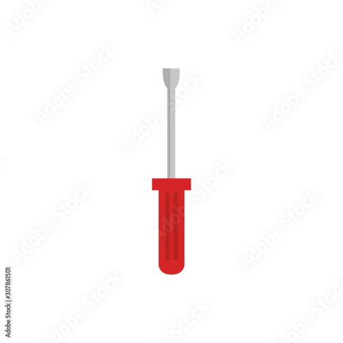 screwdriver design, Construction work repair reconstruction industry build and project theme Vector illustration
