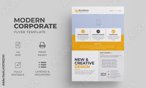 Flyer Template | Modern Clean Flyer Design | Creative Poster, Brochure