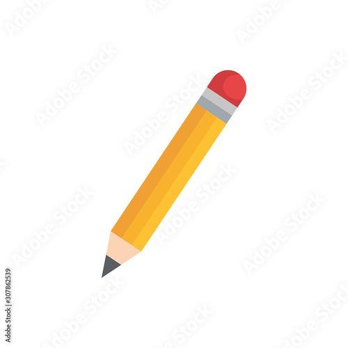 Pencil design, Tool write office object instrument equipment and draw theme Vector illustration