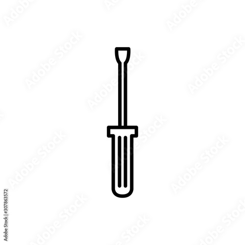 screwdriver design, Construction work repair reconstruction industry build and project theme Vector illustration