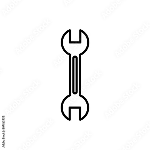 wrench design, Construction work repair reconstruction industry build and project theme Vector illustration