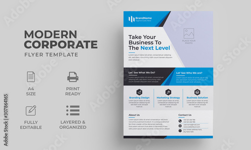 Business Flyer Template | Corporate Poster, Brochure Cover Template