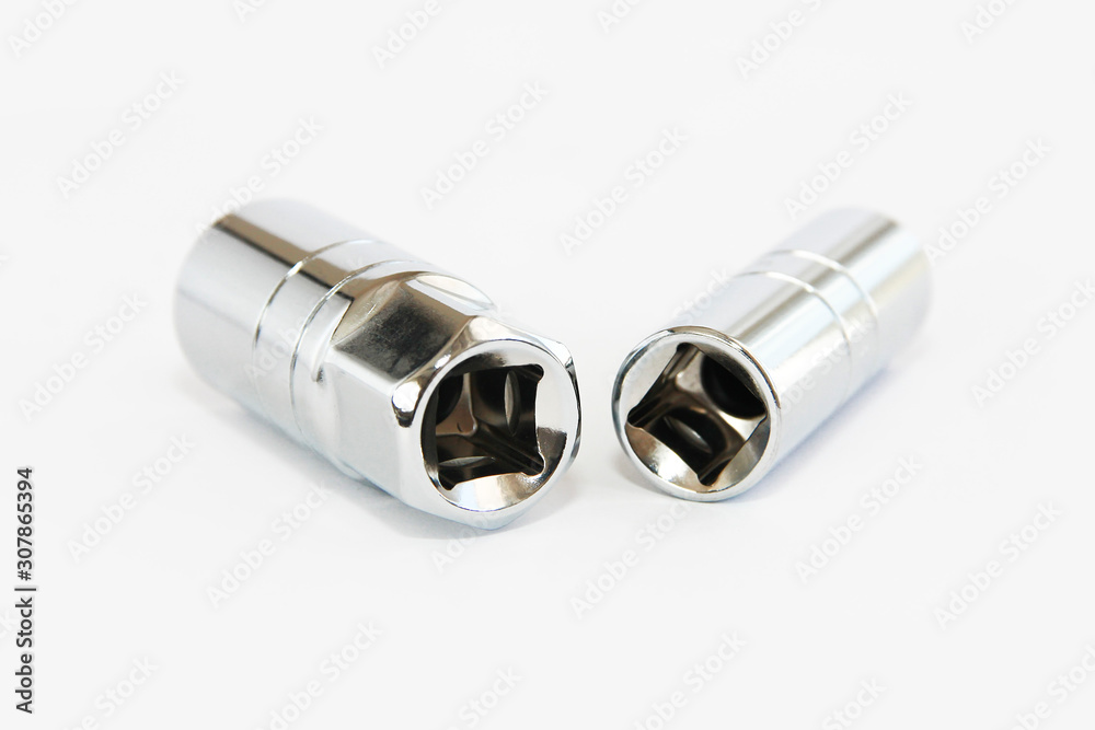 metal nozzles with screwdriver holes for screwing and mounting metal nozzles with screwdriver holes for screwing and mounting