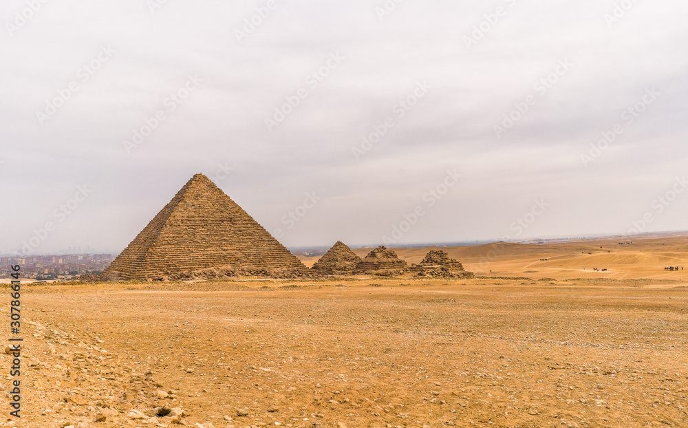 the pyramids in giza Cairo Egypt