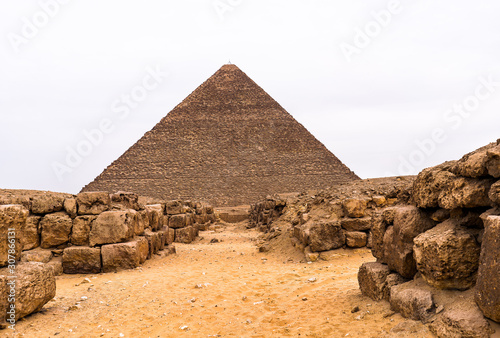 the great pyramids of giza in Cairo egypt