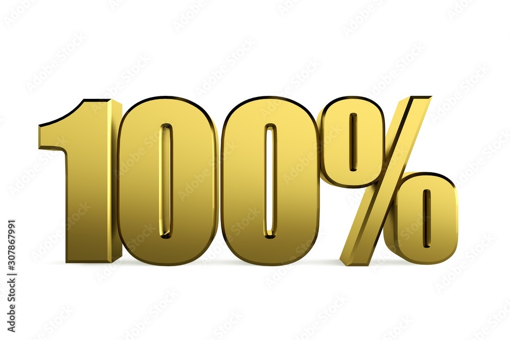 3D 100 Percent Discount with background 3D 100 Percent Discount with background