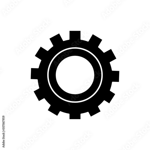 Gear design, construction work repair machine part technology industry and technical theme Vector illustration