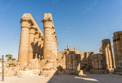 Old egyptian temple in Luxor Egypt