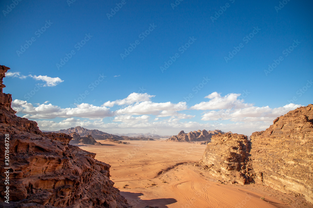 Fototapeta premium Wadi Rum desert (reserve), Jordan.