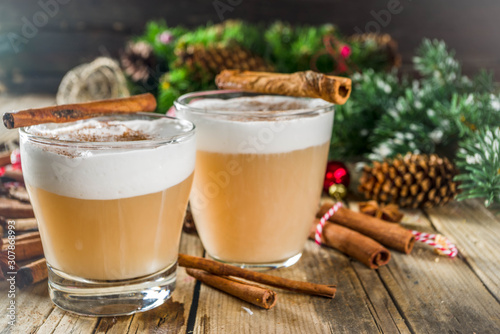 Autumn winter hot toddy cocktail