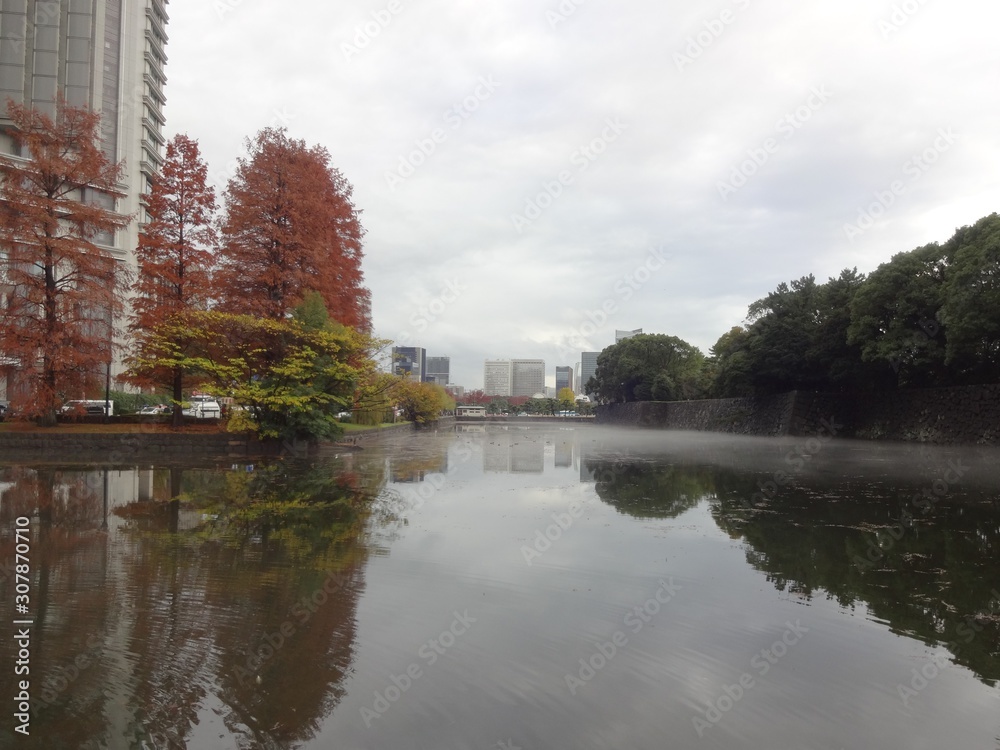 皇居のお堀(大手門付近) 皇居のお堀(大手門付近)