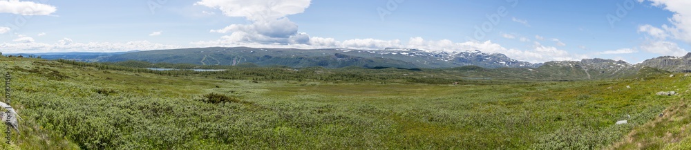 Fototapeta premium Landschaft am Rand des Jotunheimen-Gebirges in Norwegen