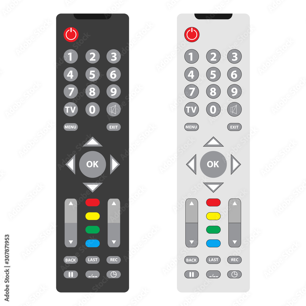 TV remote, TV remote icon. Two tv remote black and white. TV remote, TV remote icon. Two tv remote black and white.