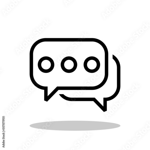 Message / Communication outline icon in trendy flat style. Vector Illustration EPS 10.